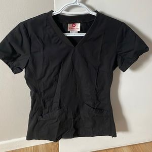 White cross scrub top